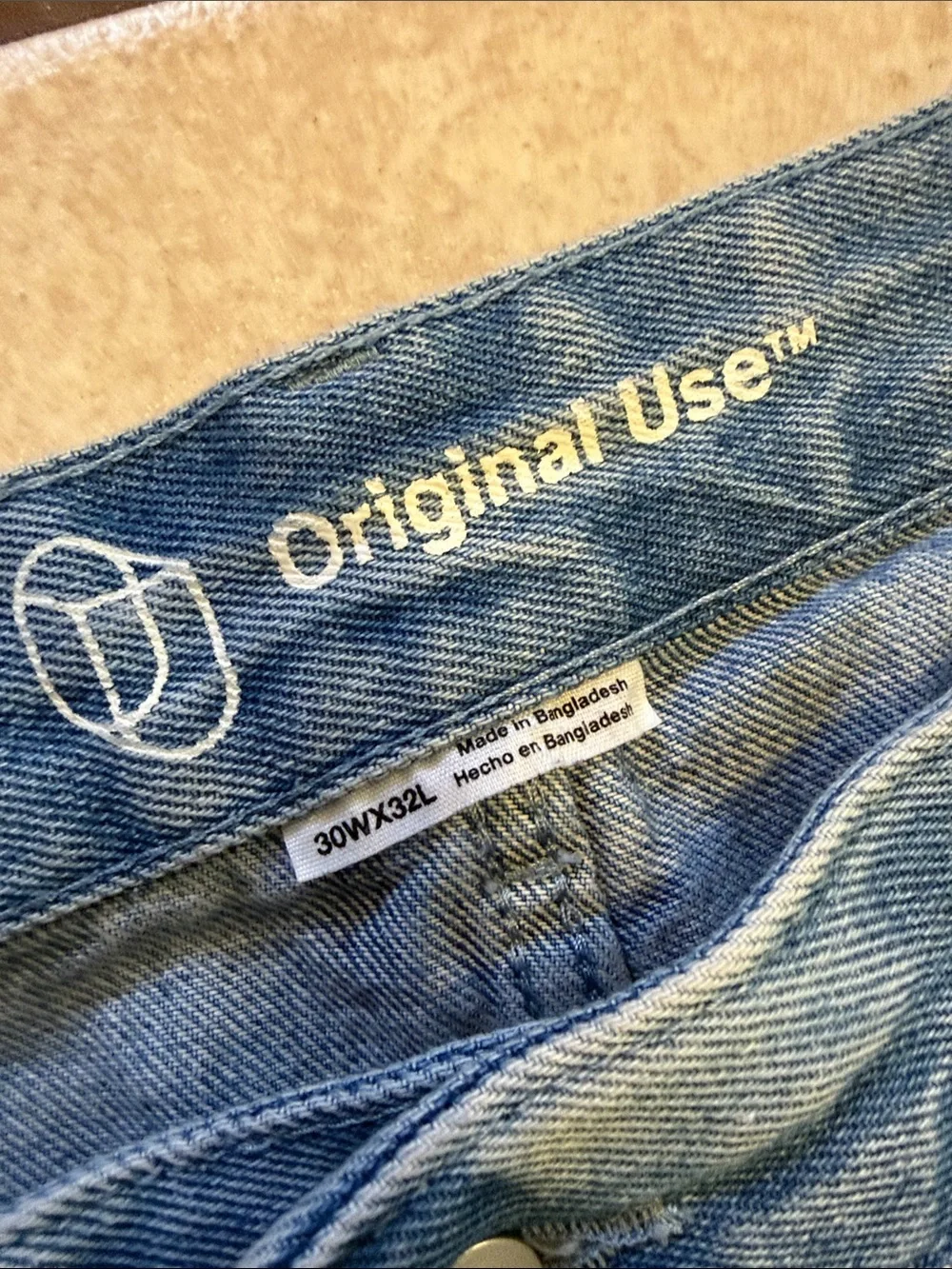 Original Use Relaxed Light Blue Carpenter-Style Jeans